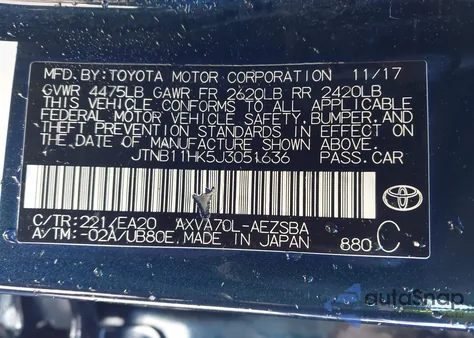 2018 Toyota Camry Se z USA, uszkodzony, nr VIN JTNB11HK5J3051636